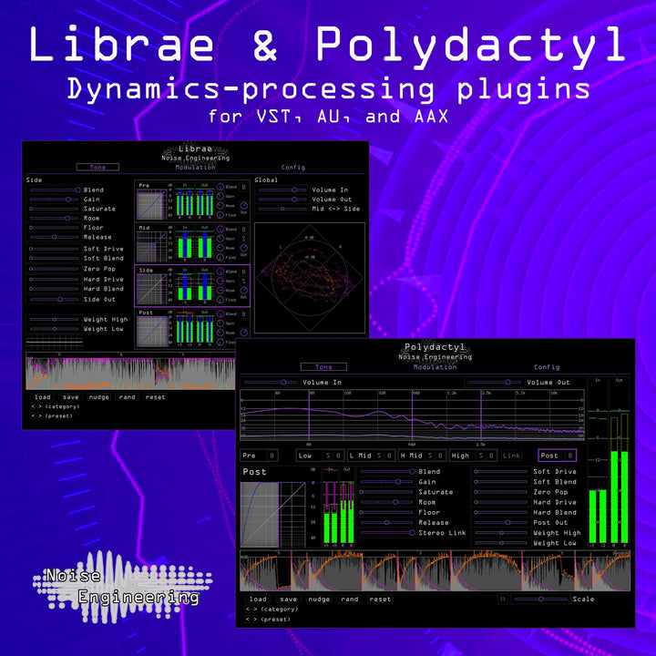 Introducing Polydactyl and Librae, two new dynamics plugins from Noise Engineering!