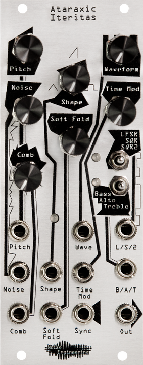 Load image into Gallery viewer, Oscillator inspired by the sounds of the last millenium in silver | Ataraxic Iteritas by Noise Engineering
