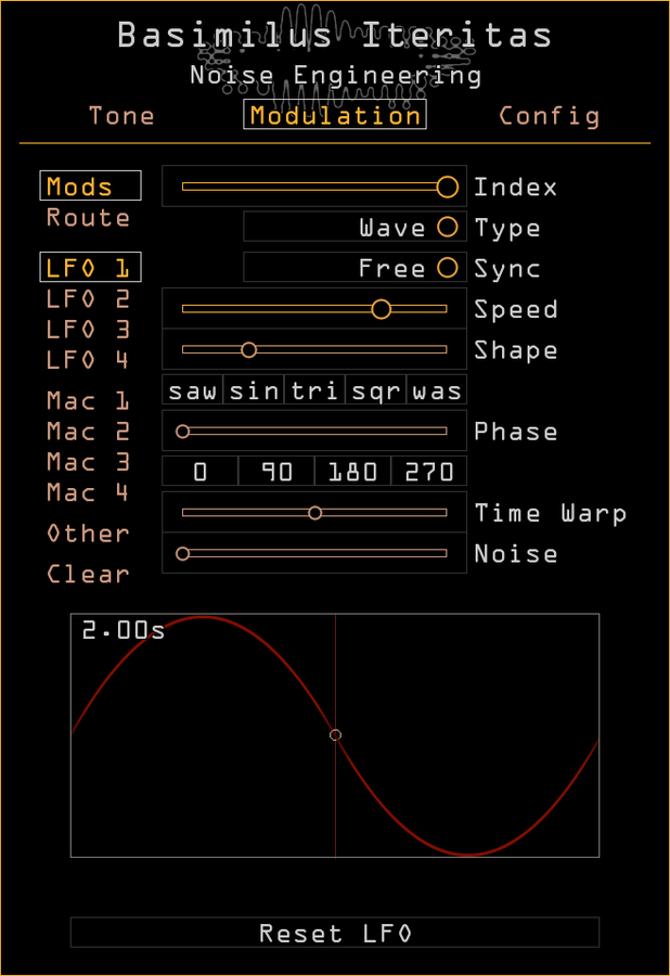 Noise Engineering Basimilus Iteritas Modulation page