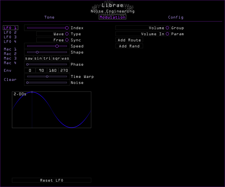 Load image into Gallery viewer, Noise Engineering Librae dynamics plugin Modulation page
