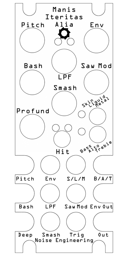 Manis Iteritas Alia overlay in white | Noise Engineering
