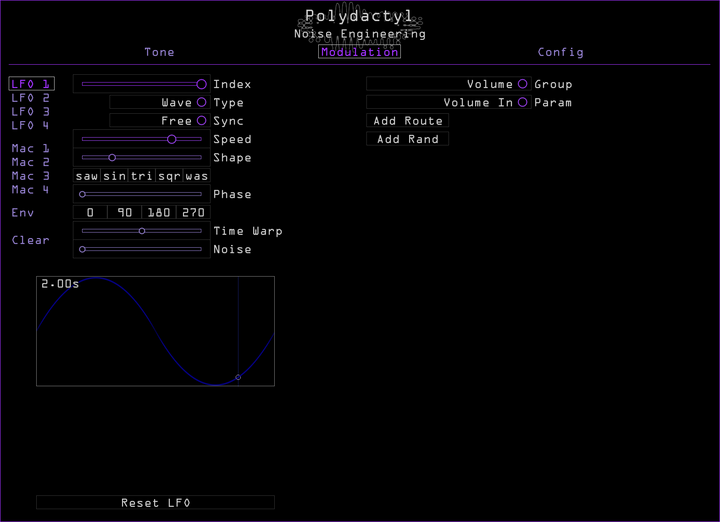 Load image into Gallery viewer, Noise Engineering Polydactyl multiband dynamics plugin Modulation page
