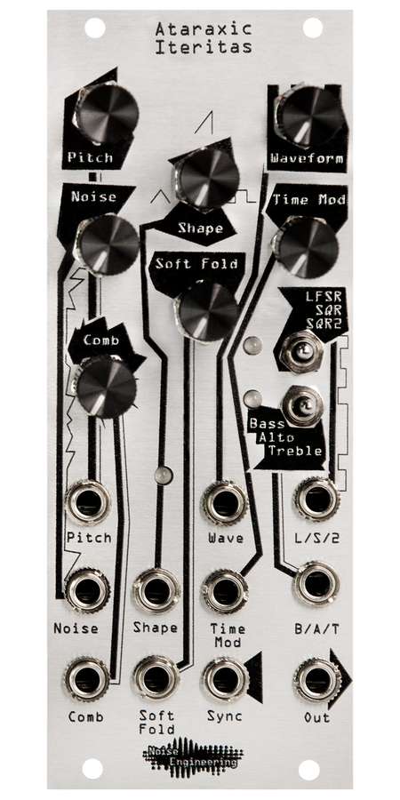 Oscillator inspired by the sounds of the last millennium in silver | Ataraxic Iteritas by Noise Engineering