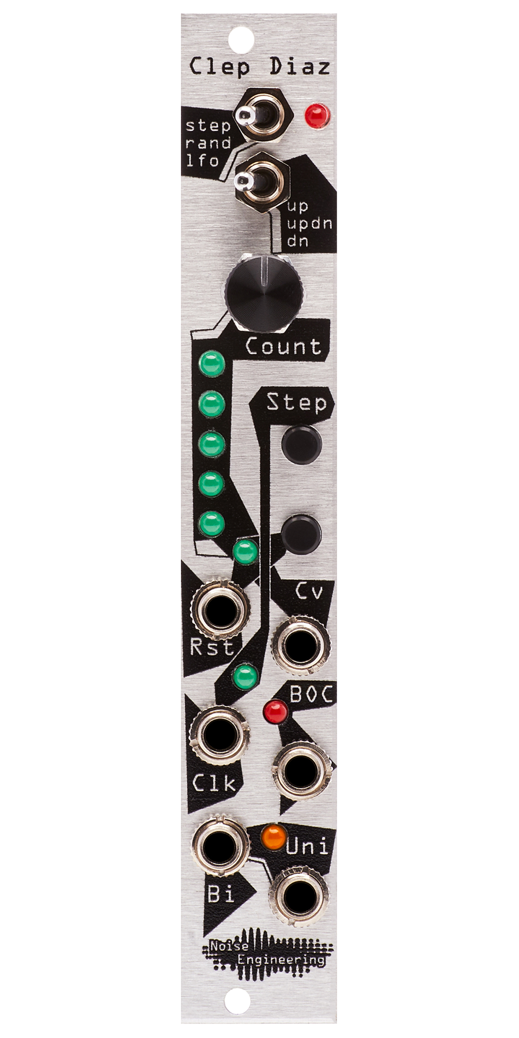 Multimode CV generator & LFO Eurorack module in silver | Clep Diaz by Noise Engineering
