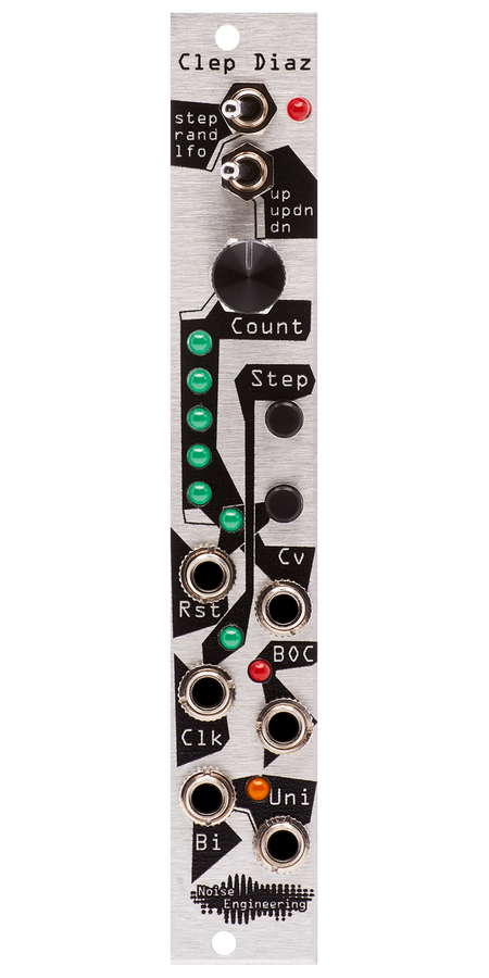Multimode CV generator & LFO Eurorack module in silver | Clep Diaz by Noise Engineering