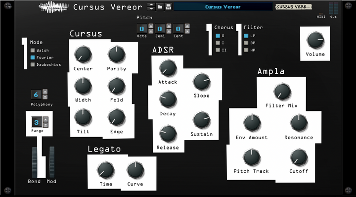 Load image into Gallery viewer, Front panel view of Cursus Vereor Rack Extension for Reason | Made by Noise Engineering, available at the Reason Shop
