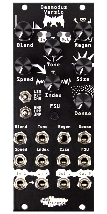 Load image into Gallery viewer, Stereo-in, stereo-out synthetic-tail generator reverb and DSP platform for Eurorack in black | Desmodus Versio by Noise Engineering| 
