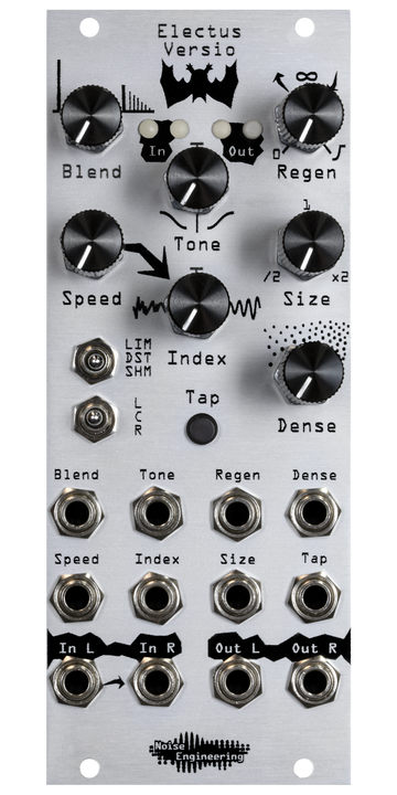 Load image into Gallery viewer, Clocked reverb/delay for stereo-in, stereo-out DSP platform in silver | Electus Versio by Noise Engineering
