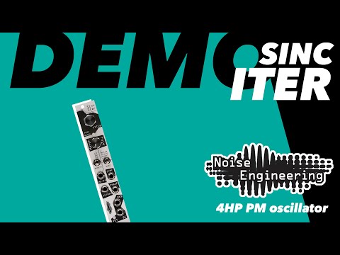 Load and play video in Gallery viewer, The Sinc Iter is a 4HP oscillator with 23 octaves of range — so it can be used as an LFO or a VCO.  
