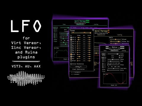 Load and play video in Gallery viewer, Learn about the LFOs in our plugins! | Noise Engineering
