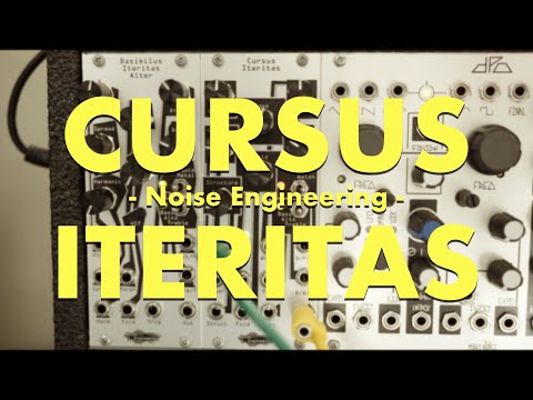 Load and play video in Gallery viewer, A brief overview and audio demo of the Cursus Iteritas eurorack oscillator module from Noise Engineering.
