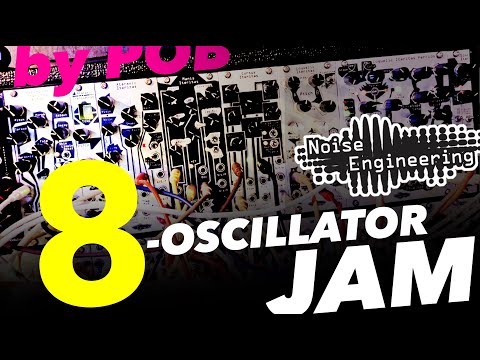 Load and play video in Gallery viewer, A Eurorack modular synth jam featuring eight Noise Engineering oscillators!
