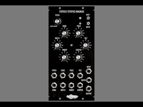 Load and play video in Gallery viewer, This is such a versatile oscillator and can produce simple pure tones to very rich complex ones featuring Cursus Iteritas Magnus by Noise Engineering

