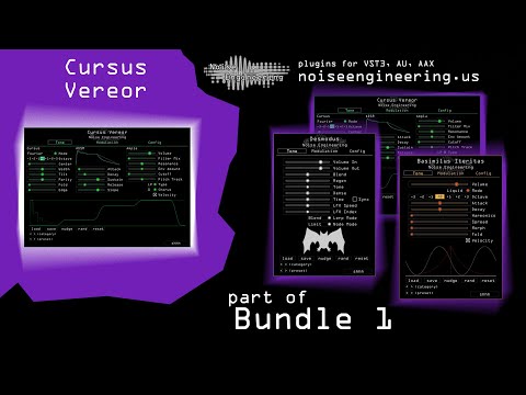 Load and play video in Gallery viewer, Cursus Vereor is a synthesizer that produces unique timbres from spectral controls. Based on the module Cursus Iteritas, it features three synthesis modes based on different conceptualizations of frequency (sine waves, wavelets, and square waves). It has a musical tone structure and can produce an extremely wide variety of harmonic sounds, and with a powerful modulation system, you’re in for a world of new sounds.
