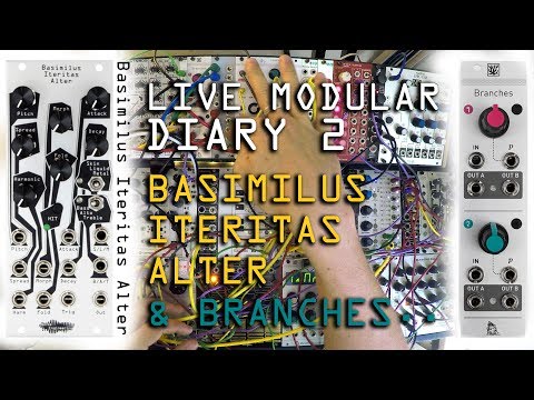 Load and play video in Gallery viewer, Live Eurorack System Diary featuring Noise Engineering Basimilus Iteritas Alter
