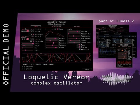 Load and play video in Gallery viewer, Loquelic Vereor is a complex oscillator built around our interpretations of three classic synthesis algorithms (VOSIM, phase modulation, summation synthesis). Like the Loquelic Iteritas module it’s based on, this Swiss army knife of a synth is capable of a range of sounds that are sure to cut through your mix.
