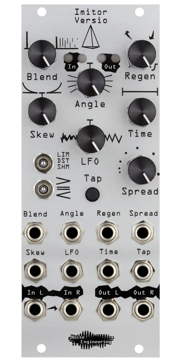 Load image into Gallery viewer, Stereo-in, stereo-out 12-tap multimode delay with clock sync and tap tempo plus DSP platform for Eurorack in silver | Imitor Versio by Noise Engineering
