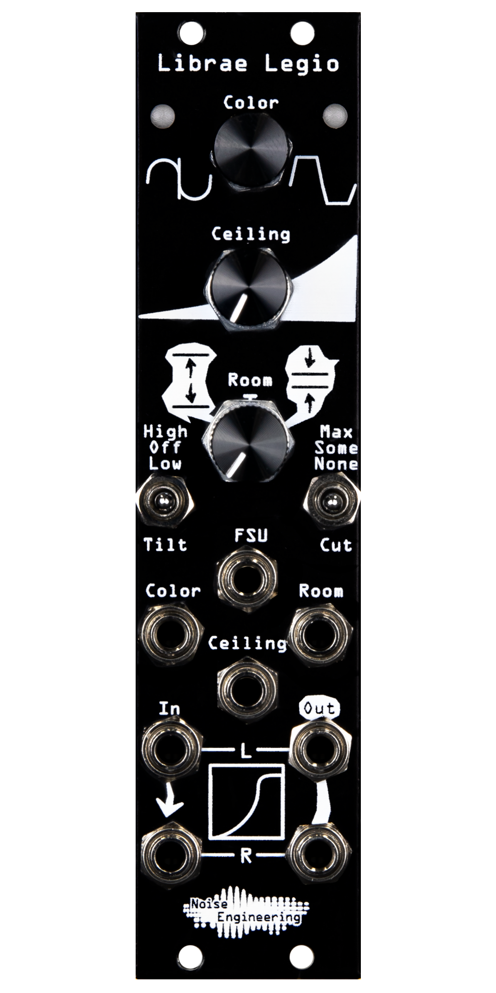 The dynamics processor of your dreams: stereo-in, stereo-out on a DSP/oscillator platform for Eurorack in black. | Librae Legio and the World of Legio by Noise Engineering