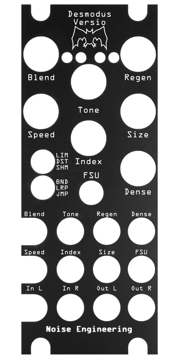 Load image into Gallery viewer, Desmodus Versio panel overlay in black | Noise Engineering
