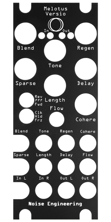 Load image into Gallery viewer, Melotus Versio panel overlay in black | Noise Engineering
