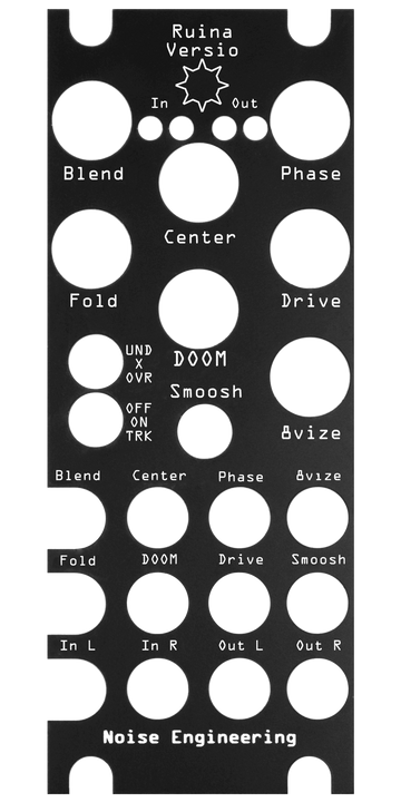 Load image into Gallery viewer, Ruina Versio panel overlay in black | Noise Engineering

