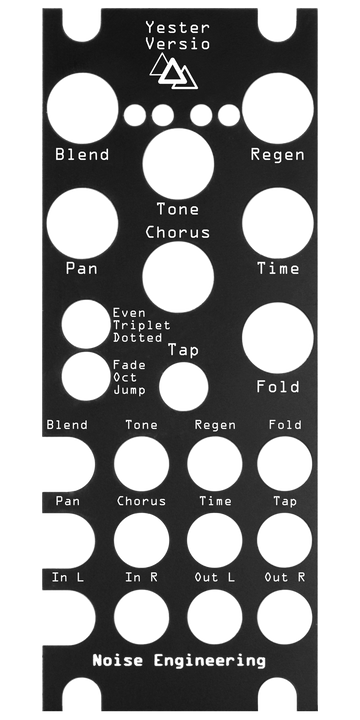 Load image into Gallery viewer, Yester Versio panel overlay in black | Noise Engineering
