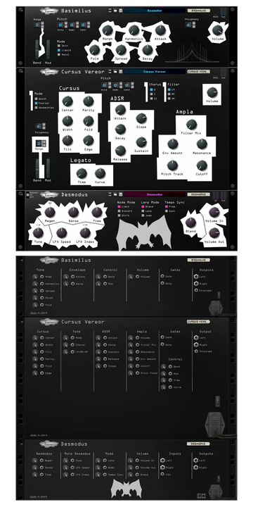 Load image into Gallery viewer, Bundle 1 Reason Rack Extensions includes Basimilus, Cursus Vereor, and Desmodus | Made by Noise Engineering, available at the Reason Shop
