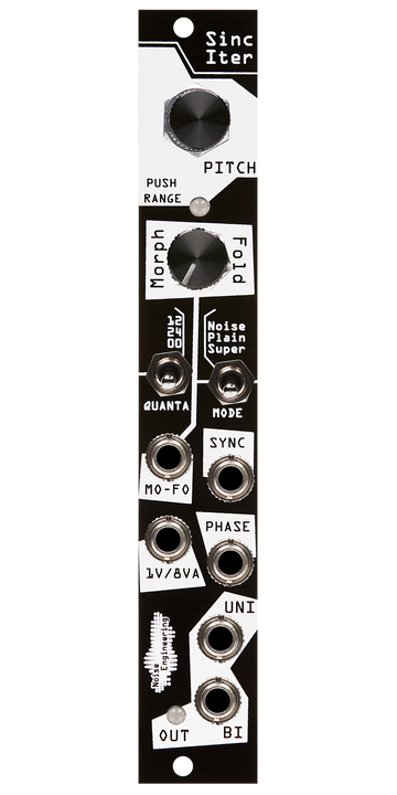 Load image into Gallery viewer, 23-Octave multi-mode voltage-controlled Eurorack oscillator in black | Sinc Iter by Noise Engineering
