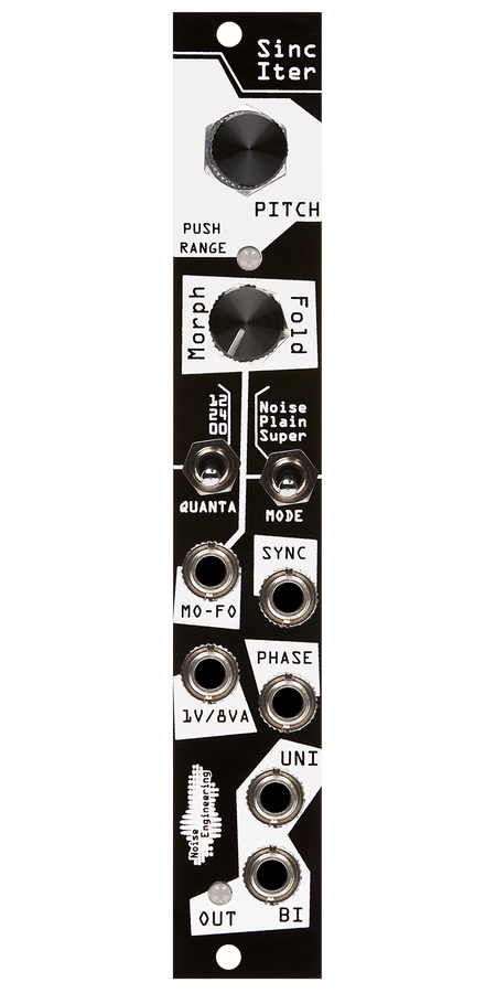23-Octave multi-mode voltage-controlled Eurorack oscillator in black | Sinc Iter by Noise Engineering