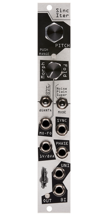 Load image into Gallery viewer, 23-Octave multi-mode voltage-controlled Eurorack oscillator in silver | Sinc Iter by Noise Engineering
