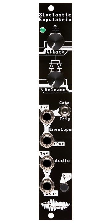 Load image into Gallery viewer, Exponential Attack-Release envelope generator combined with a clamping VCA in black | Sinclastic Empulatrix by Noise Engineering
